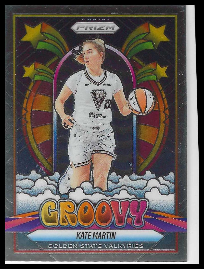 2025 Panini Prizm WNBA Groovy #4 Kate Martin