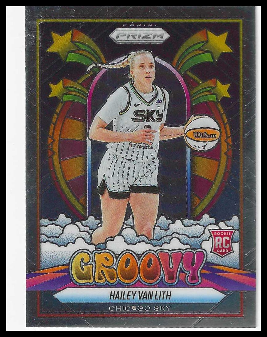 2025 Panini Prizm WNBA Groovy #14 Hailey Van Lith