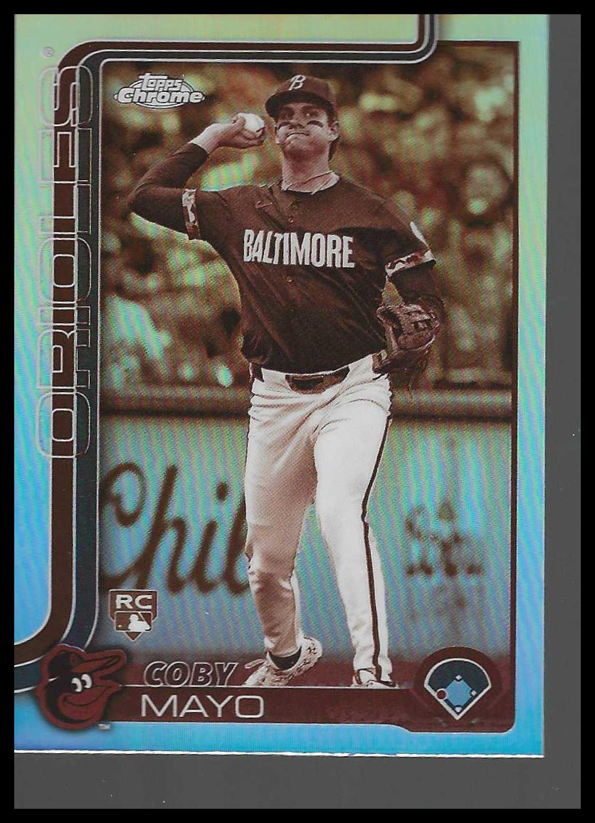 2025 Topps Chrome Sepia Refractors #120 Coby Mayo Rookie
