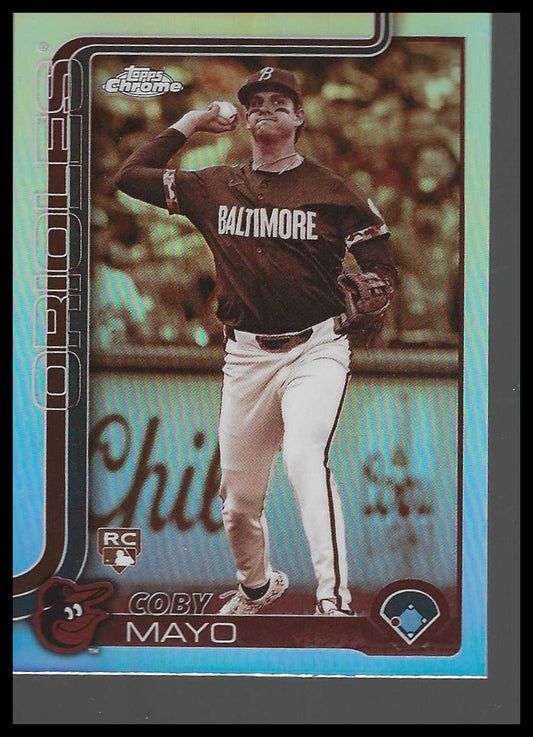 2025 Topps Chrome Sepia Refractors #120 Coby Mayo Rookie