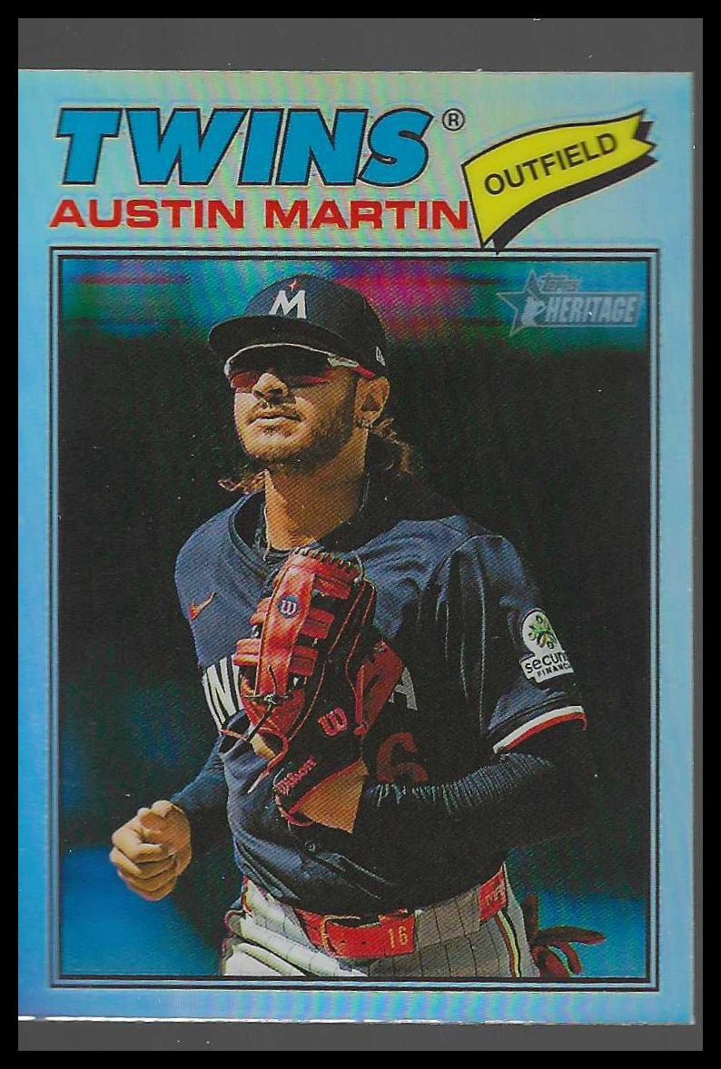 2026 Topps Heritage Chrome Refractors #44 Austin Martin