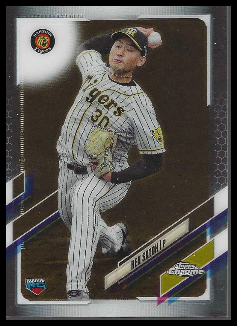 2021 Topps Chrome NPB #55 Ren Satoh Rookie