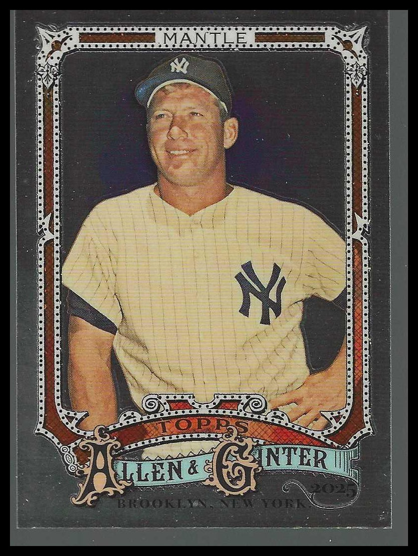 2025 Topps Allen & Ginter Chrome #19 Mickey Mantle