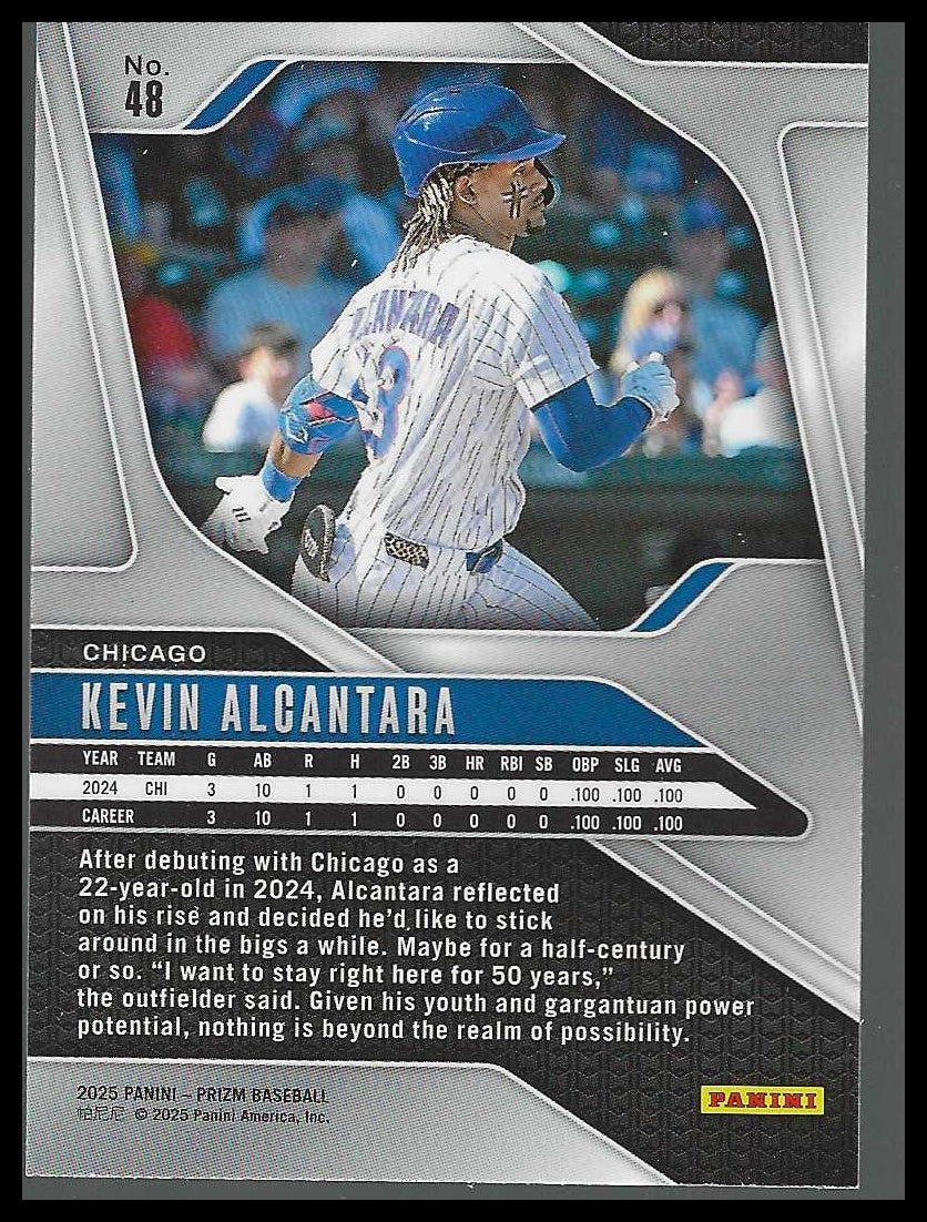 2025 Panini Prizm #48 Kevin Alcantara Rookie