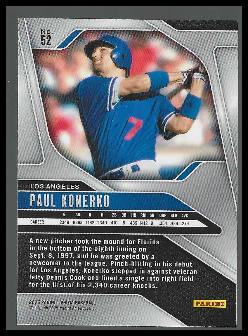 2025 Panini Prizm #52 Paul Konerko