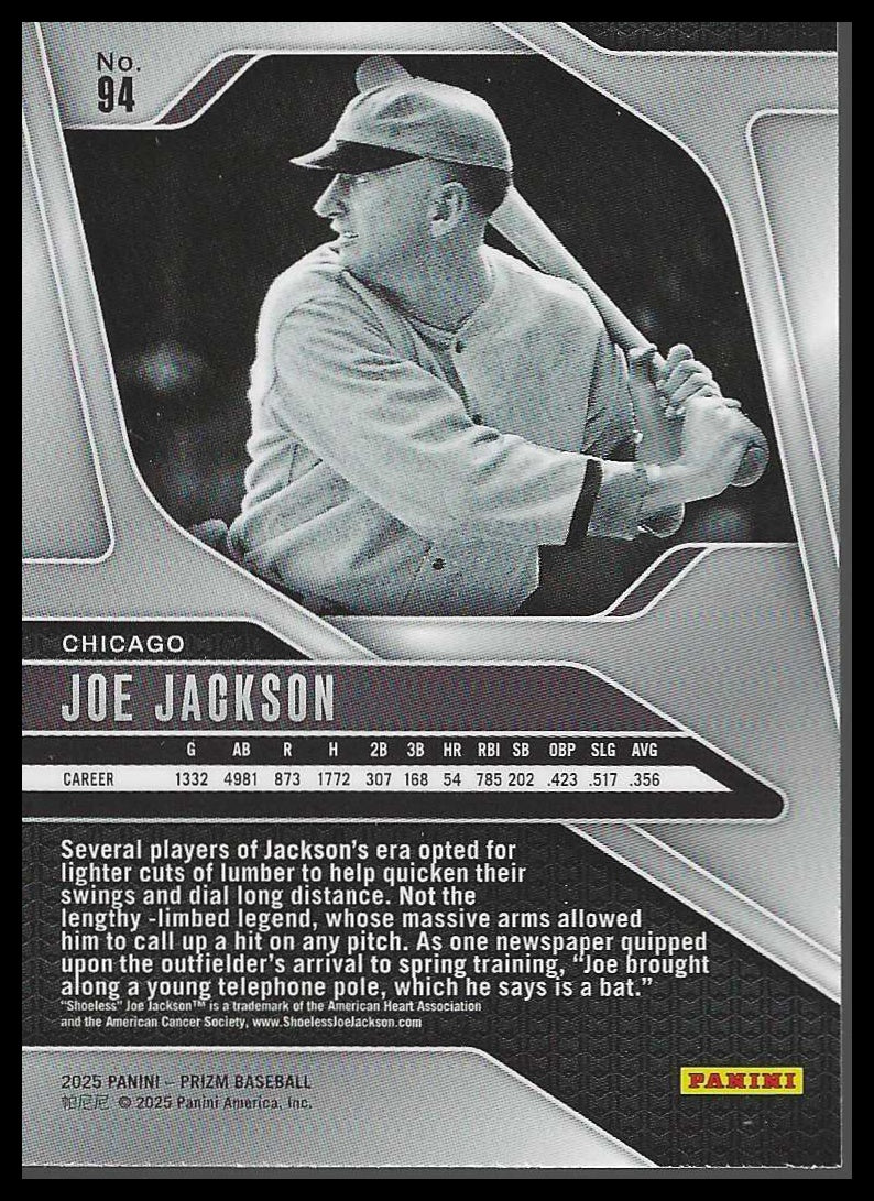 2025 Panini Prizm #94 Joe Jackson
