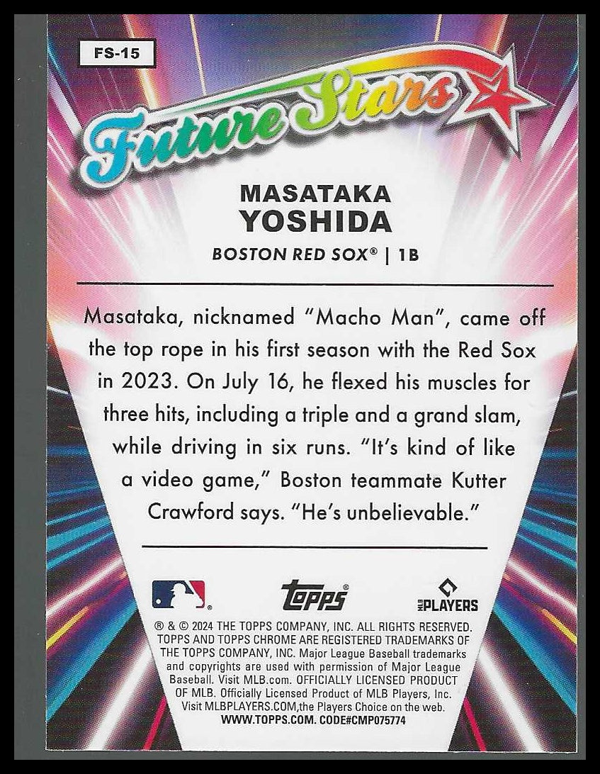 2024 Topps Chrome Future Stars #FS-15 Masataka Yoshida