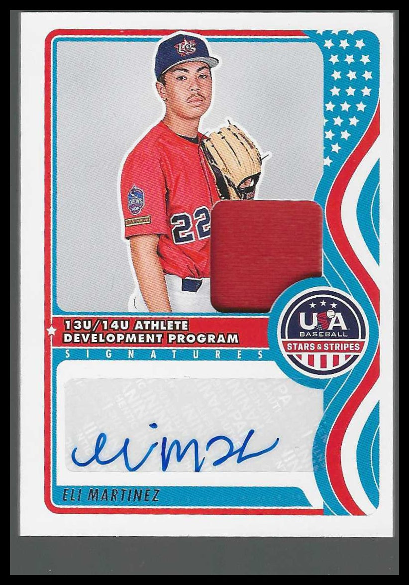 2025 Panini USA Baseball 13U14U National Team Sign Materials NTS-EM Eli Martinez
