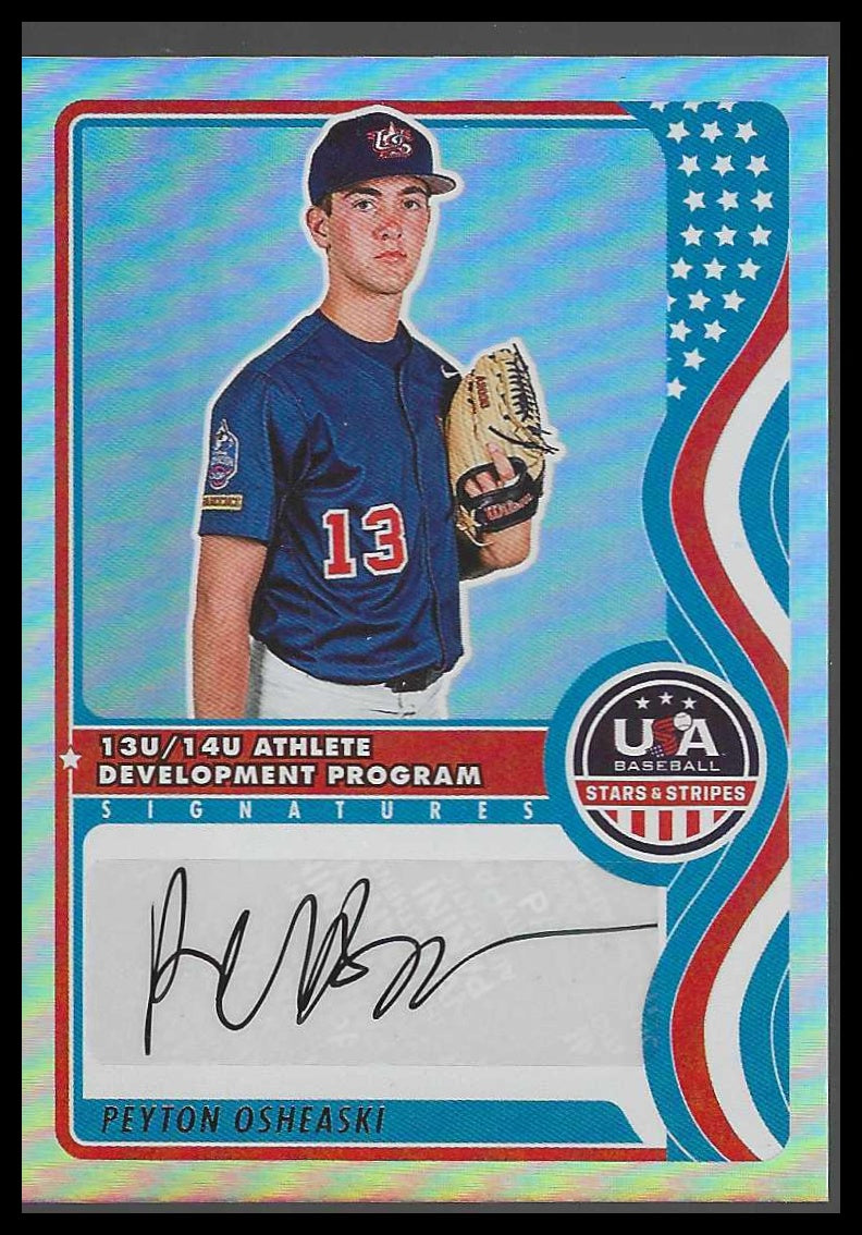 2025 Panini USA Baseball 13U14U Nat Team Signatures #NTS-PO Peyton Osheaski
