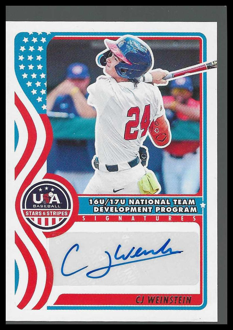 2025 Panini USA Baseball 16U/17U Nat Team Signatures #NTS-CW CJ Weinstein