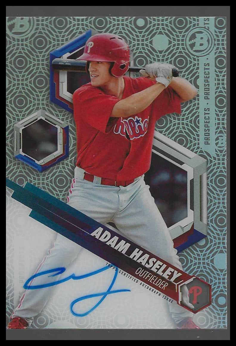 2018 Bowman High Tek - Prospects Autograph #PHT-AH Adam Haseley