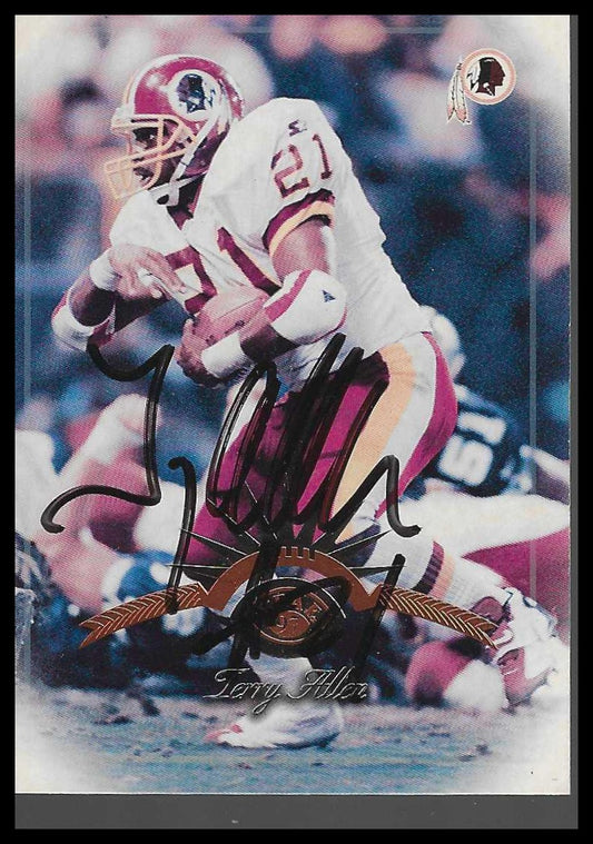 1997 Leaf On Card Auto #43 Terry Allen