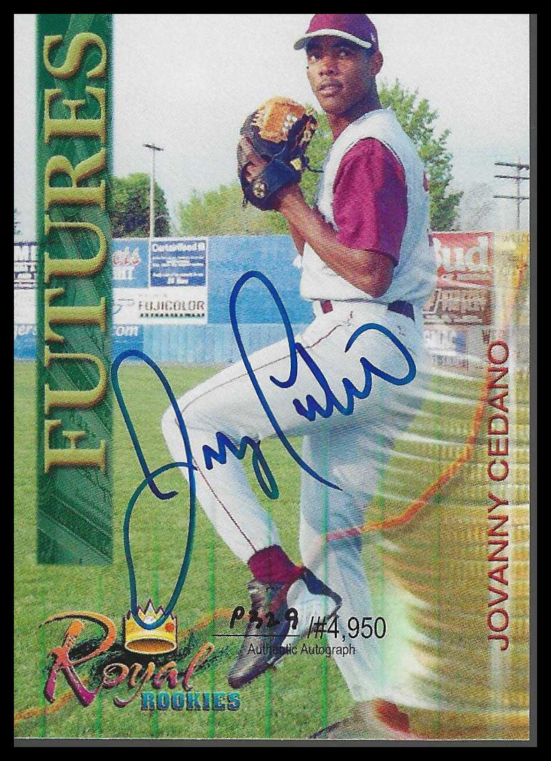 2000 Royal Rookies Futures Autographs #7 Jovanny Cedeno
