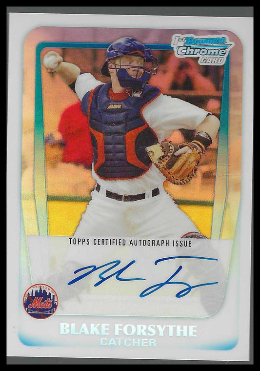 2011 Bowman Chrome Prospect Autographs Refractors #BCP81 Blake Forsythe