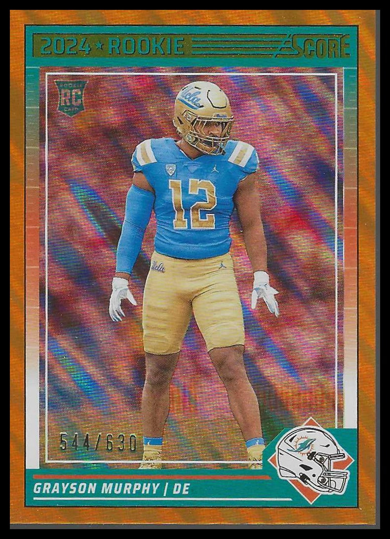 2024 Score Lava #388 Grayson Murphy Rookie #544/630 FOOTBALL