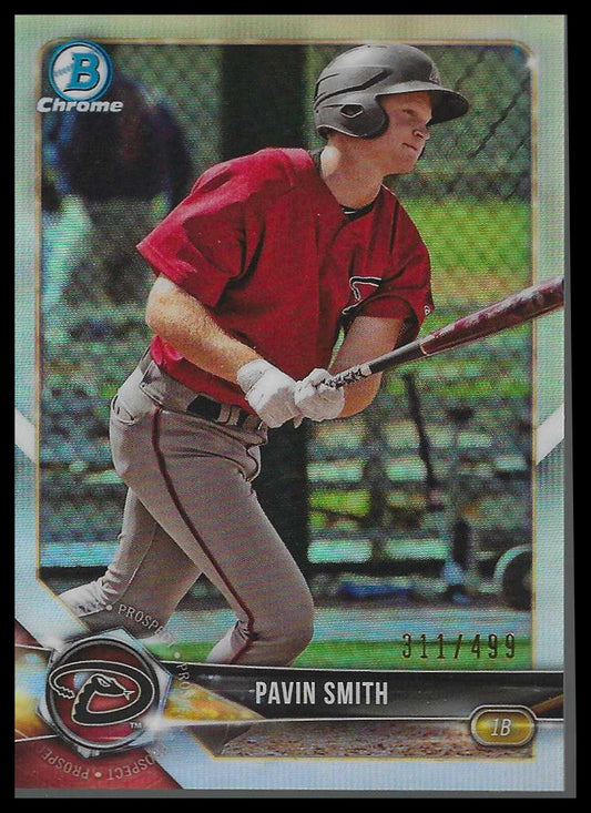 2018 Bowman Chrome Prospects Refractor #BCP214 Pavin Smith #311/499