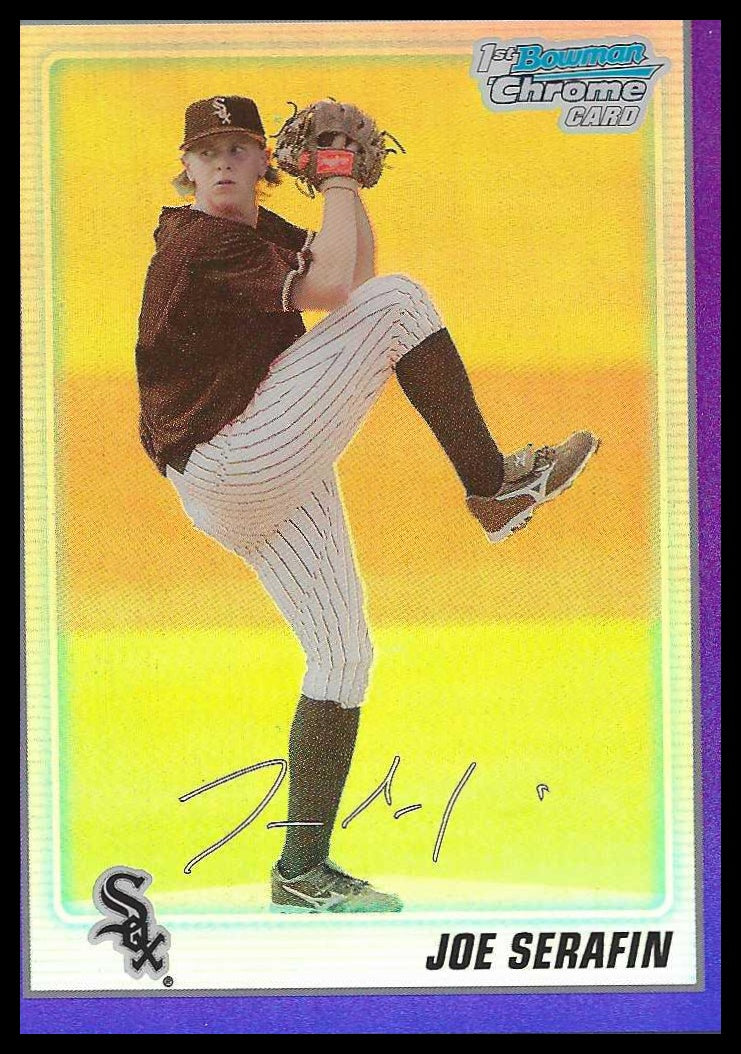 2010 Bowman Chrome Prospects Purple Refractors #BCP73 Joe Serafin #373/999