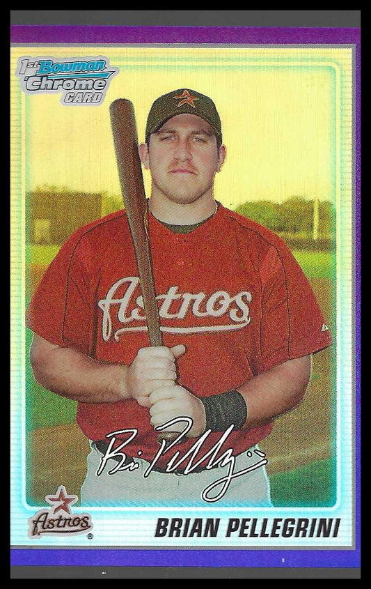 2010 Bowman Chrome Prospects Purple Refractors #BCP65 Brian Pellegrini #580/999