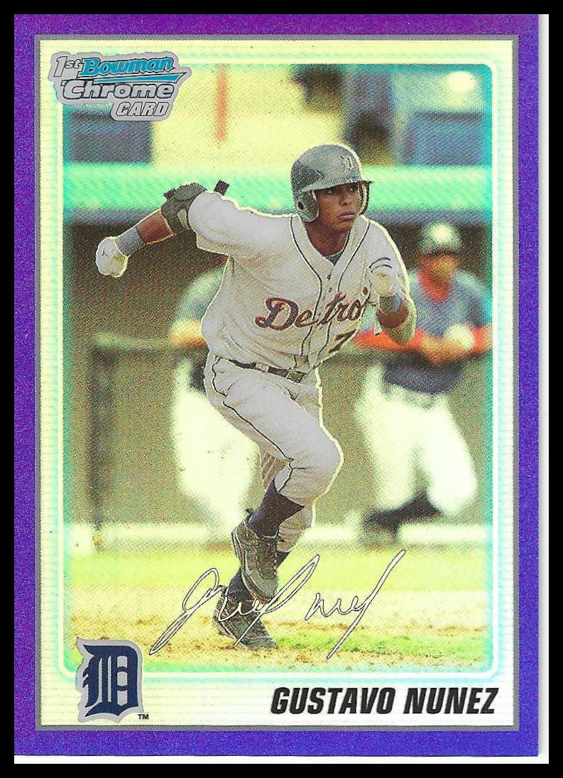 2010 Bowman Chrome Prospects Purple Refractors #BCP33 Gustavo Nunez #721/999