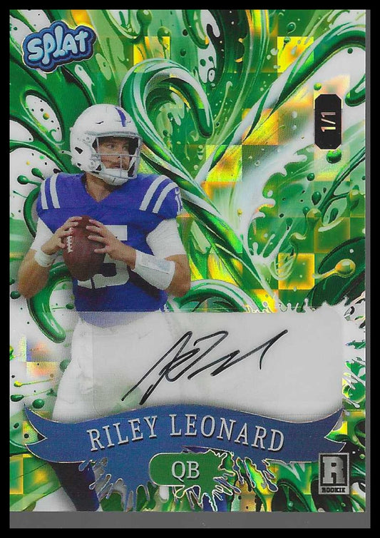 2025 Wild Card Splat AUTO Holiday Pandora #SCFCCa-RLA Riley Leonard #1/1 SSP