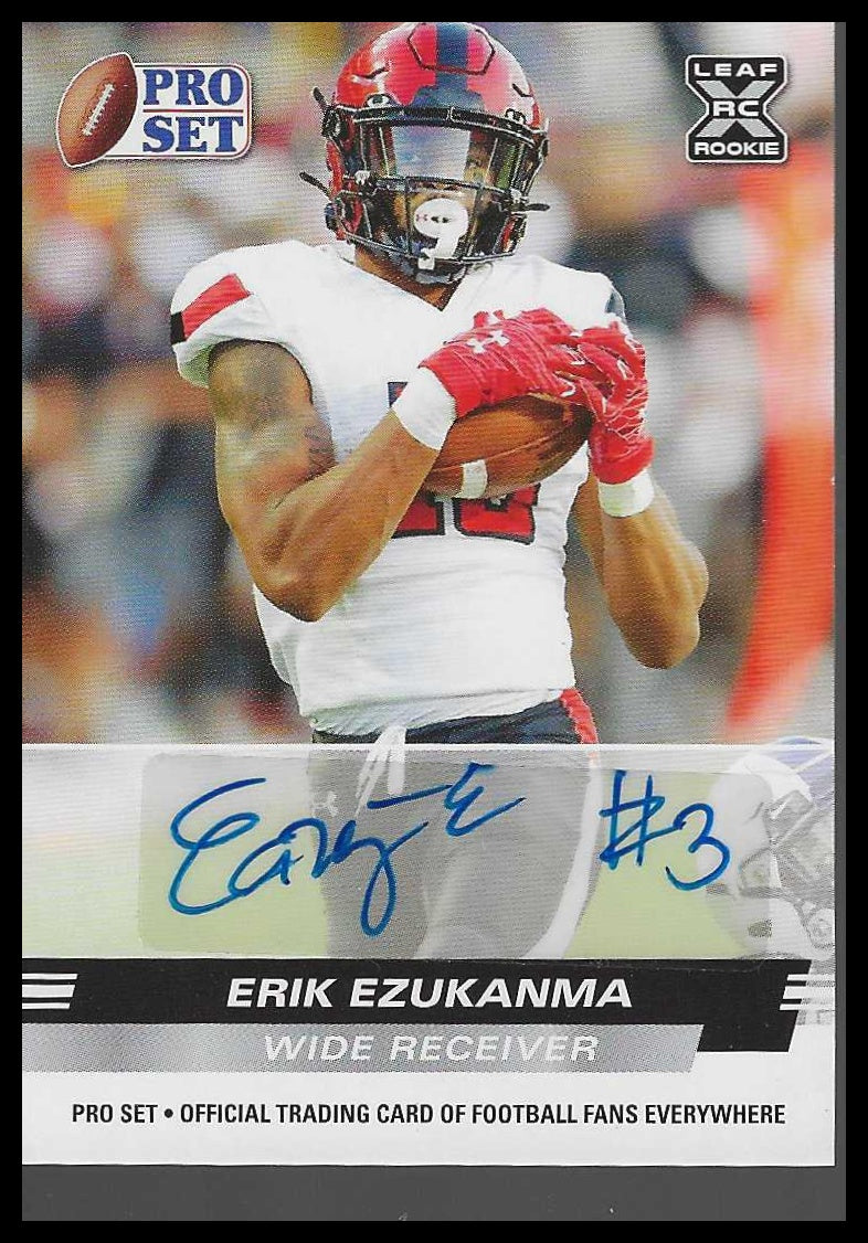 2022 Pro Set Draft Autographs #PSA-EE1 Erik Ezukanma