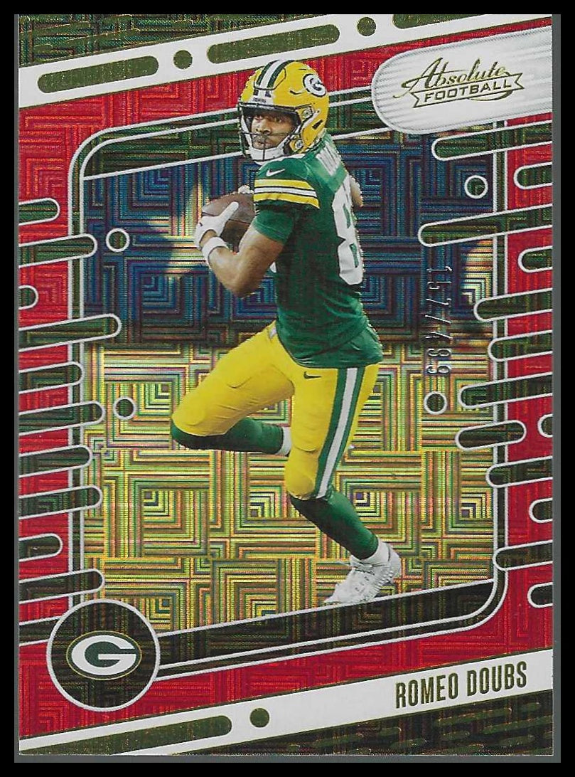 2024 Panini Absolute Red Squares #40 Romeo Doubs #157/499