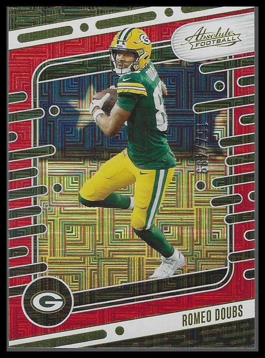 2024 Panini Absolute Red Squares #40 Romeo Doubs #157/499