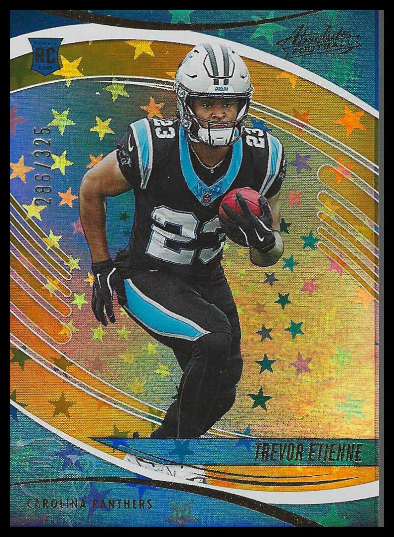2025 Panini Absolute Gold Stars #189 Trevor Etienne Rookie #286/325