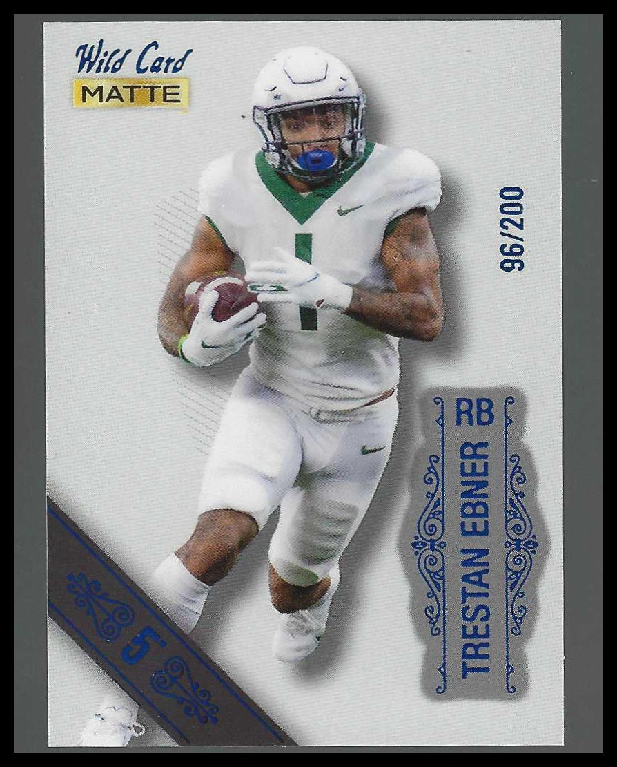 2022 Wild Card Matte White -Blue #96/200 #MB-121 Trestan Ebner