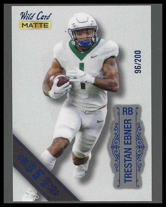 2022 Wild Card Matte White -Blue #96/200 #MB-121 Trestan Ebner