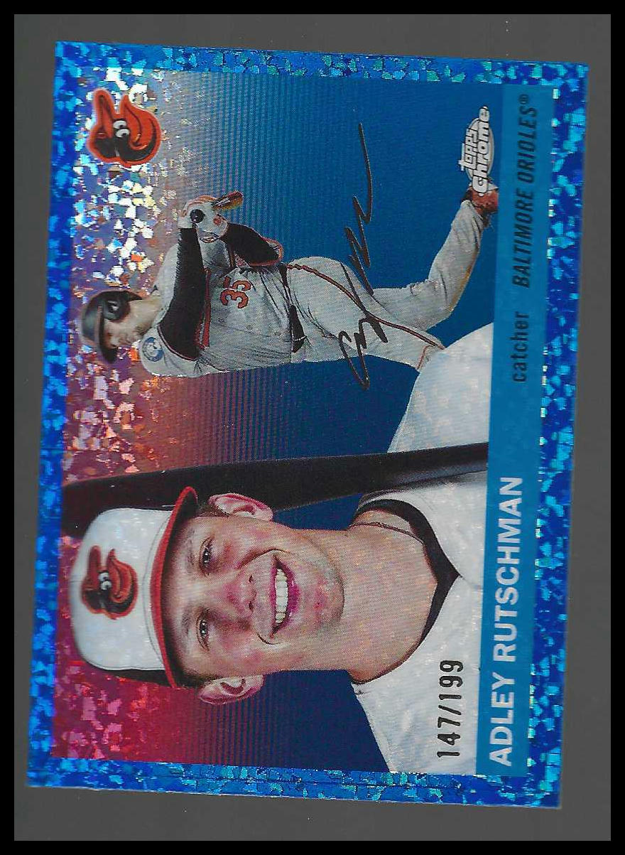 2025 Topps Chrome Platinum Blue Mini-Diamond Refractors #99 Adley Rutschman