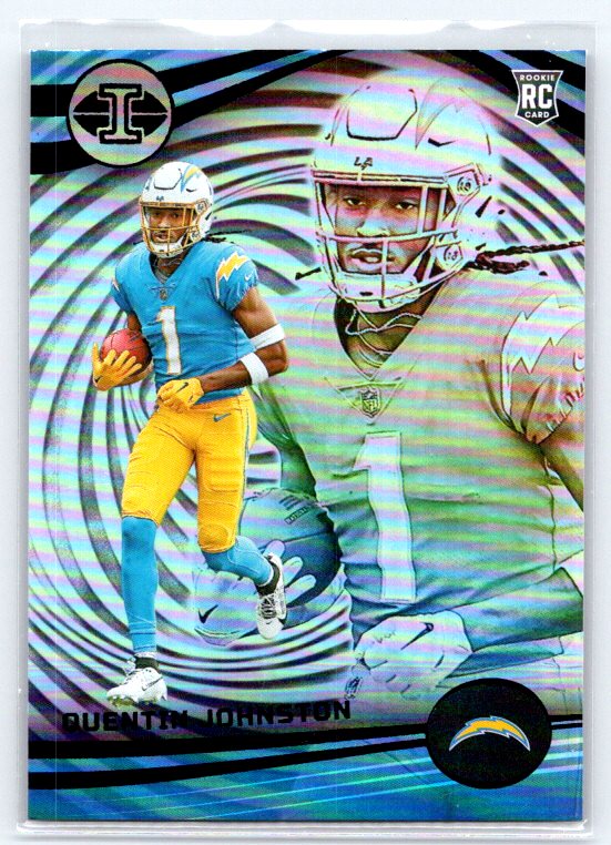 2023 Panini Illusions #63 Quentin Johnston Rookie Non-Auto Back Error Super Rare