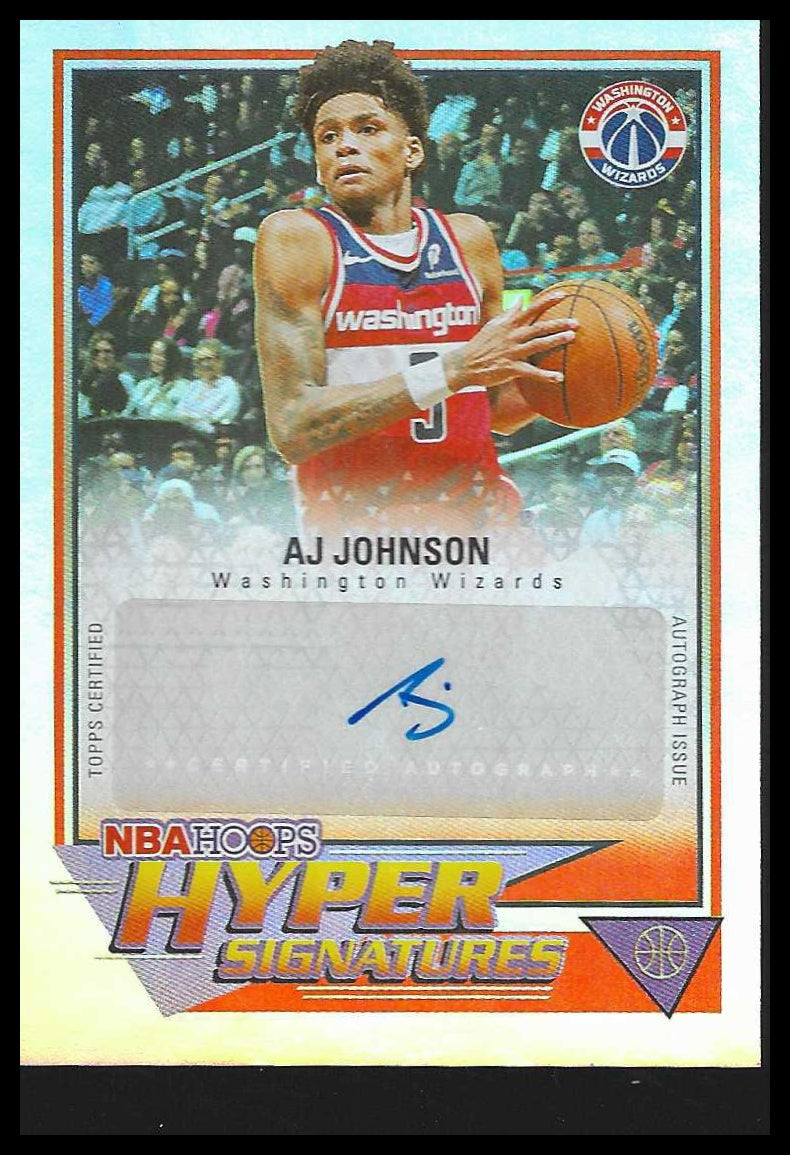 2025-26 Hoops Hyper Signatures #HHS-AJ AJ Johnson AUTO