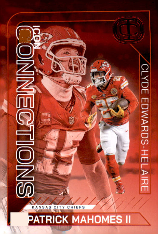 2025 Panini Mahomes Icon Collection - Icon Connections Clyde Edwards-Helaire
