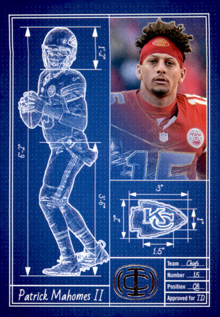 2025 Panini Mahomes Icon Collection Touchdown Architect #TA1 Patrick Mahomes II