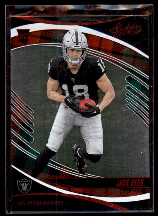 2025 Panini Absolute Red & Green Plaid #128 Jack Bech Rookie RC