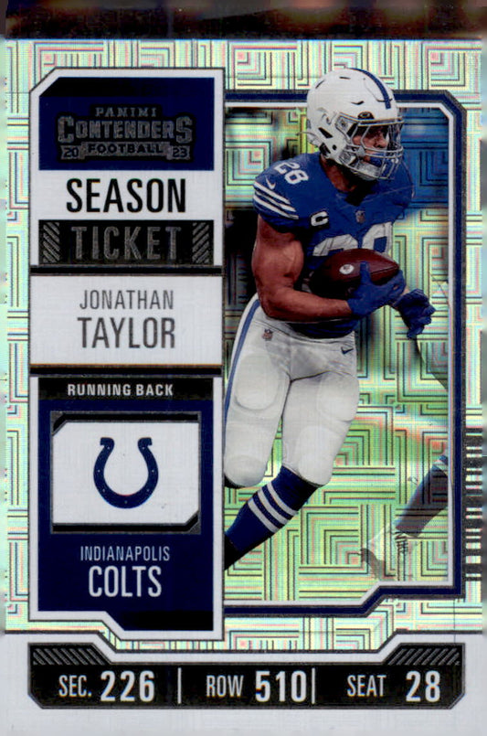 2023 Panini Contenders Season Ticket Retail #43 Jonathan Taylor