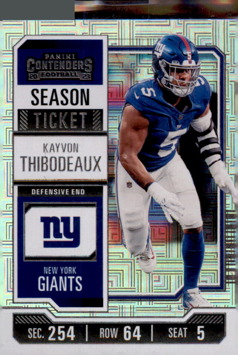 2023 Panini Contenders Season Ticket #76 Kayvon Thibodeaux