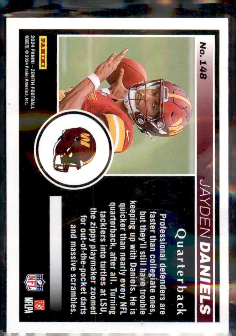 2024 Panini Zenith #148 Jayden Daniels Rookie RC