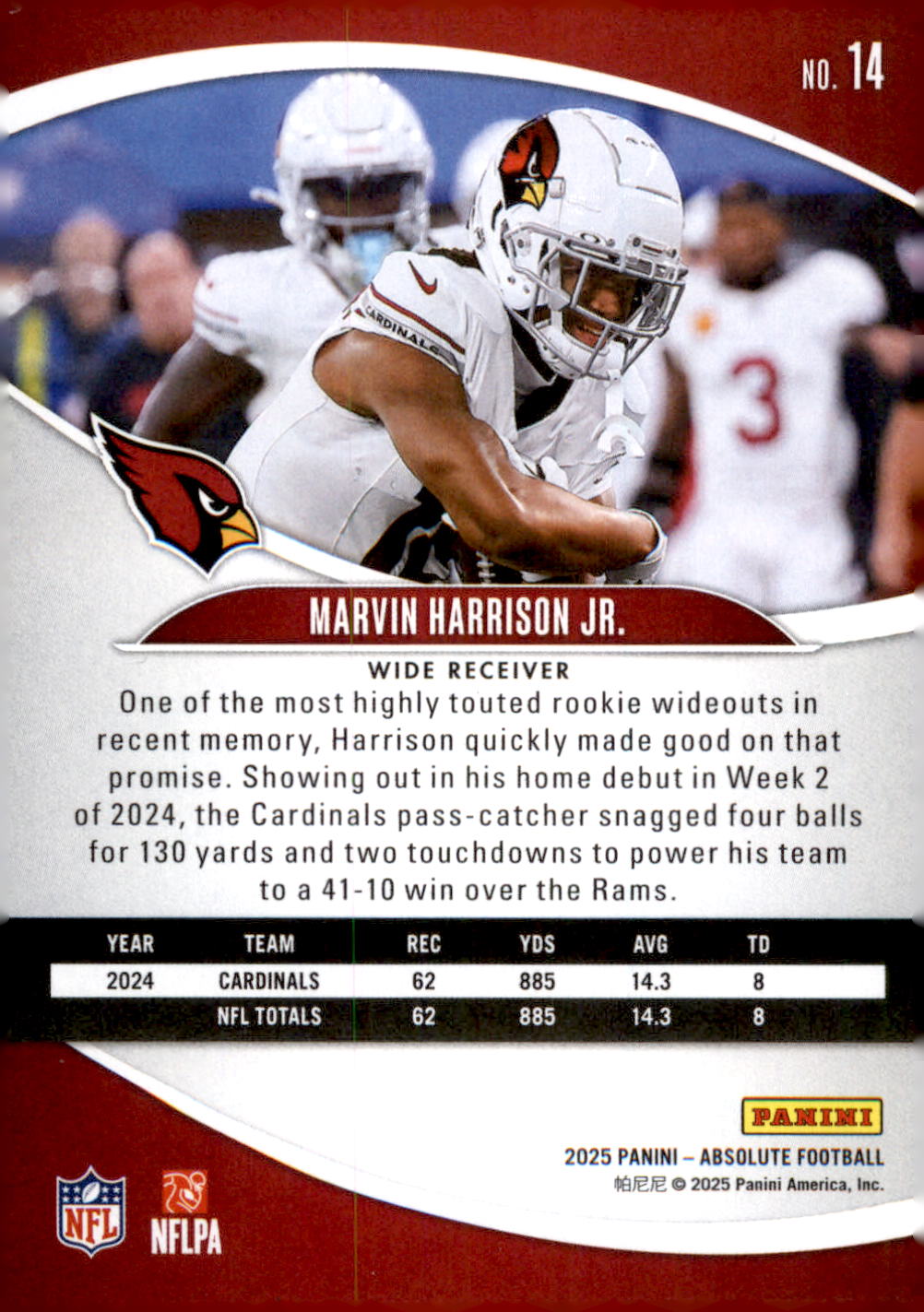 2025 Panini Absolute Retail #14 Marvin Harrison Jr.