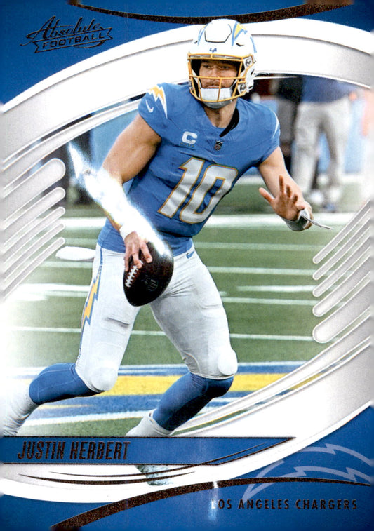 2025 Panini Absolute Blue #11 Justin Herbert