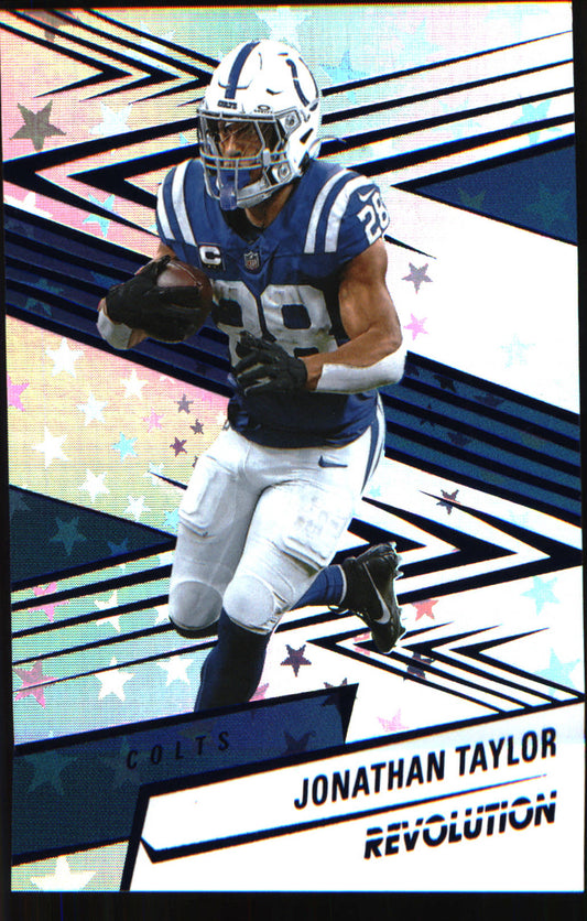 2025 Panini Revolution Blue Astro #34 Jonathan Taylor SN #/549