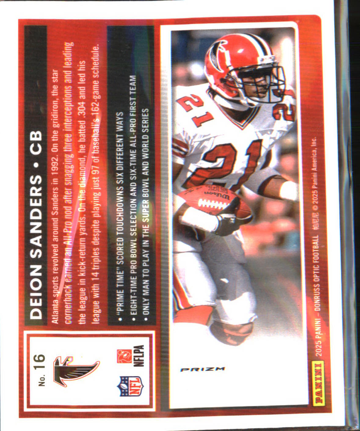 2025 Donruss Optic Stars #16 Deion Sanders