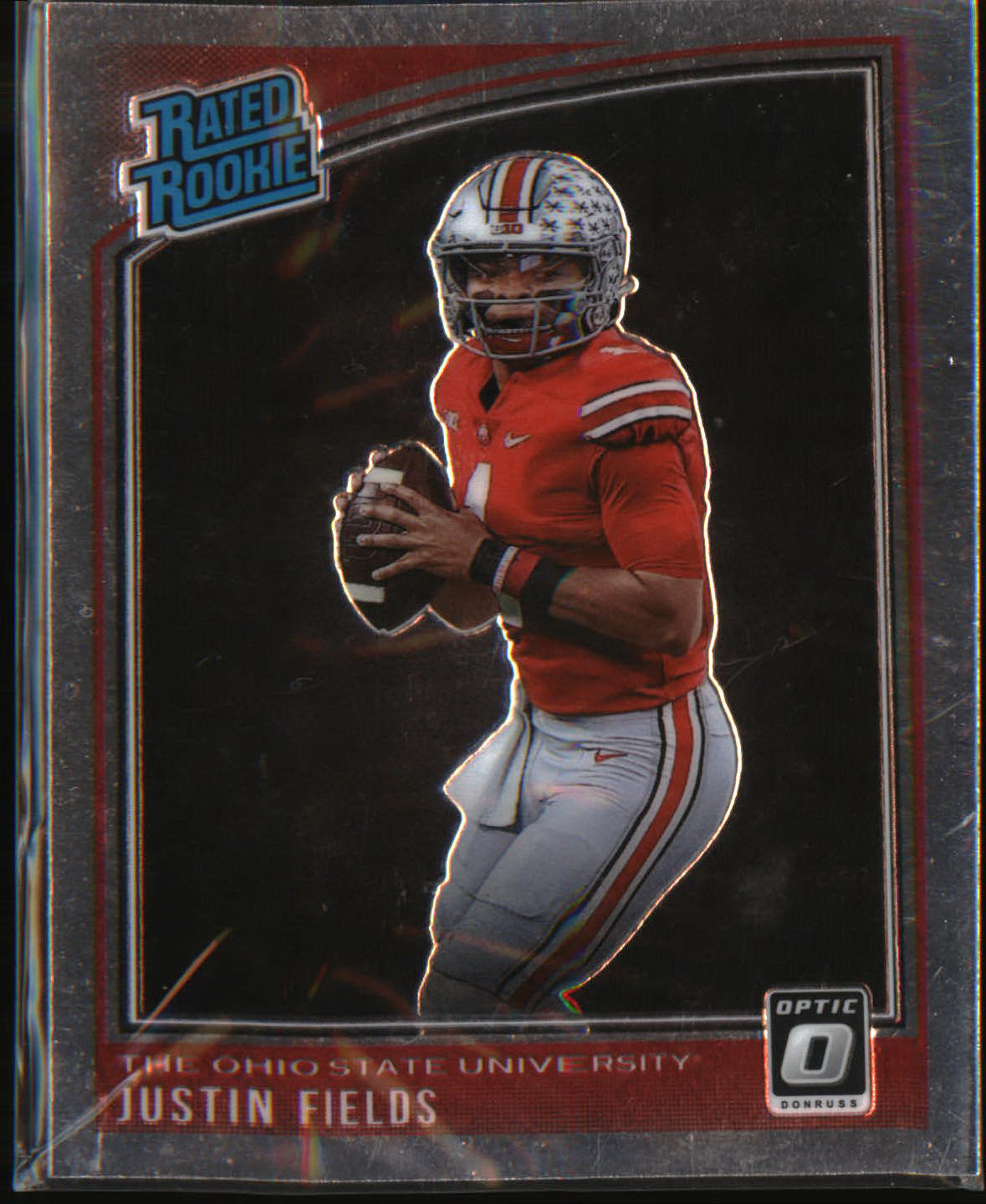 2021 Panini Chronicles Draft Picks Rated Rookie #202 Justin Fields