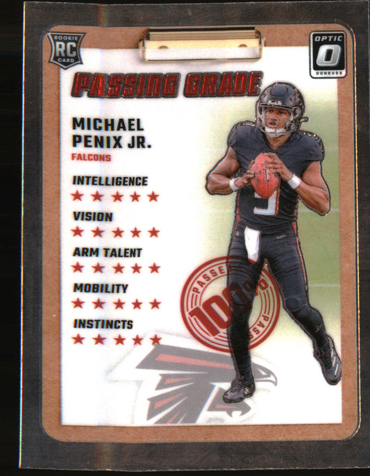 2024 Donruss Optic Passing Grade #5 Michael Penix Jr.
