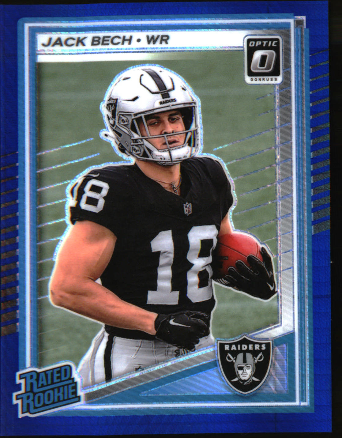 2025 Donruss Optic Blue Hyper #211 Jack Bech Rookie RC