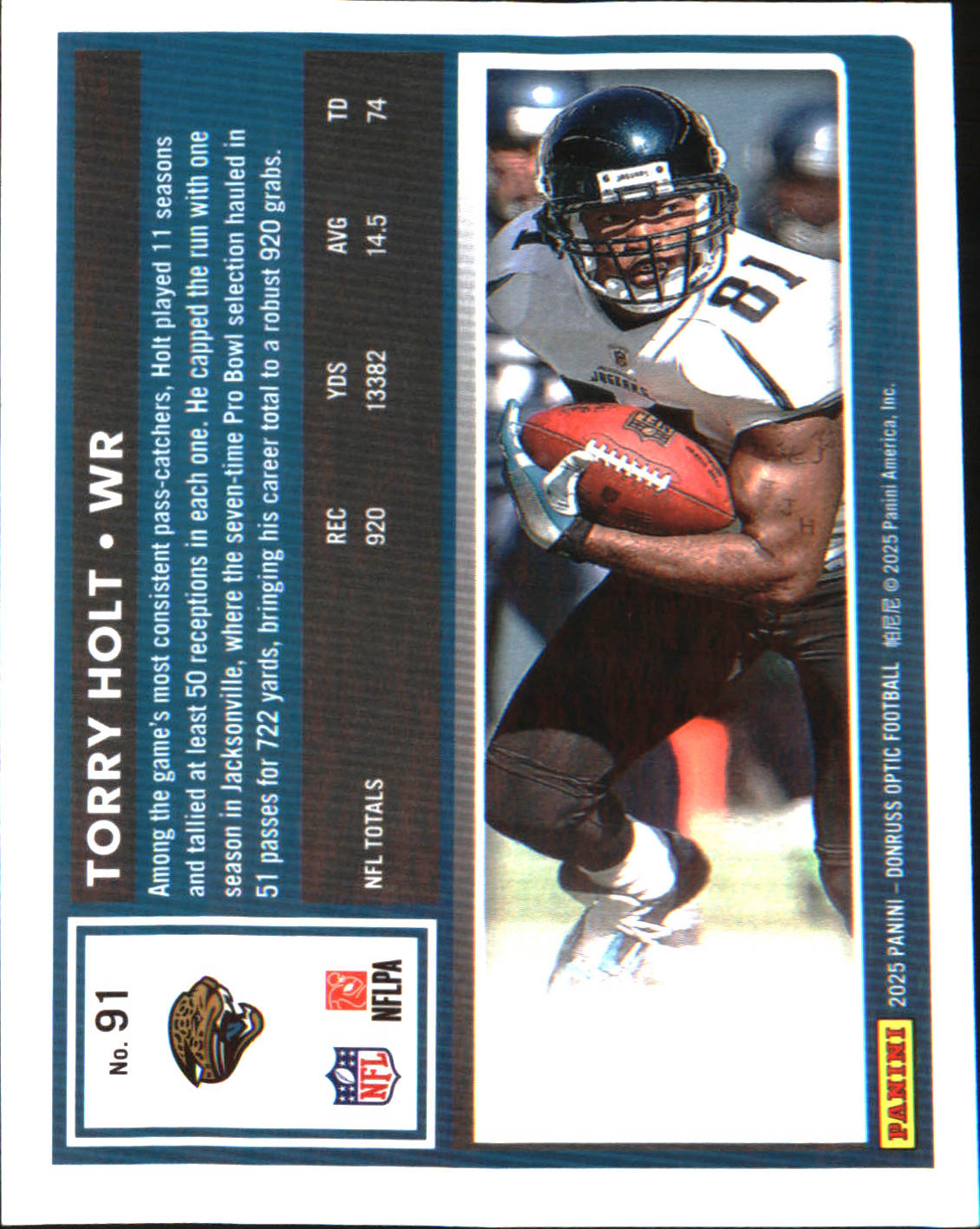 2025 Donruss Optic #91 Torry Holt