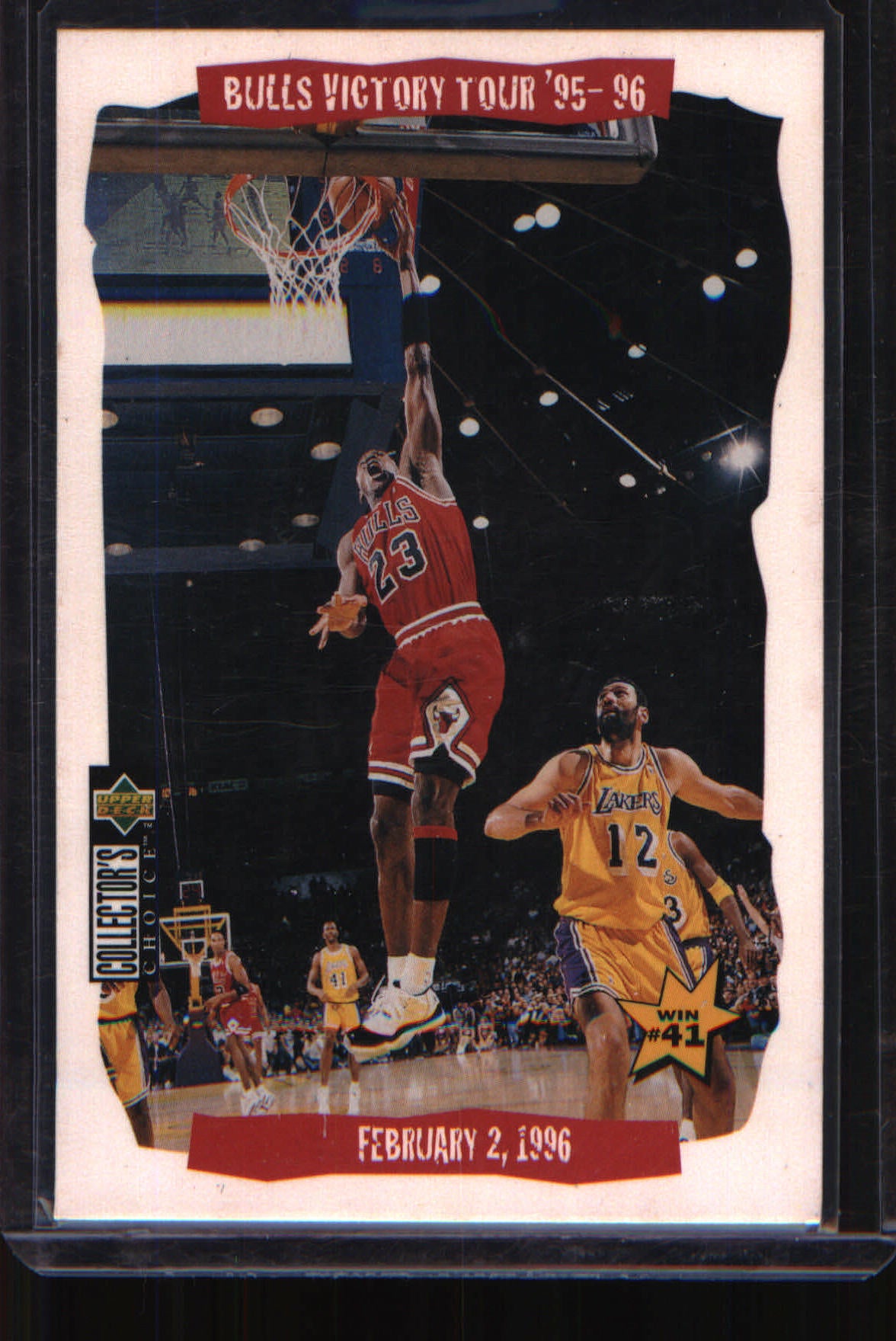 1996-97 Collector's Choice #25 Bulls Victory Tour '95-96: Win #41