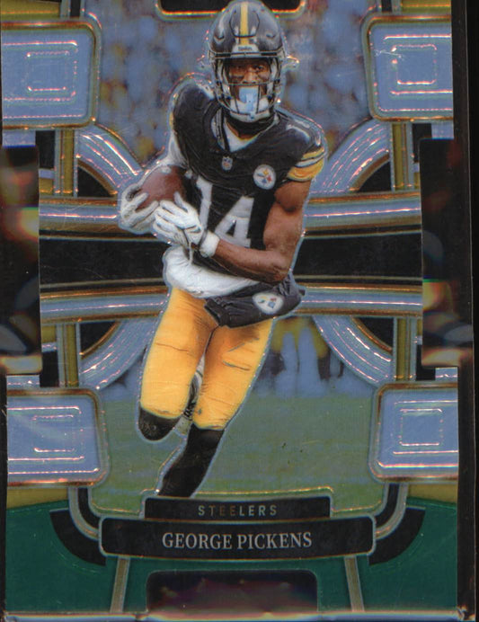 2023 Panini Select Black and Green Prizms Die Cuts #83 George Pickens Concourse