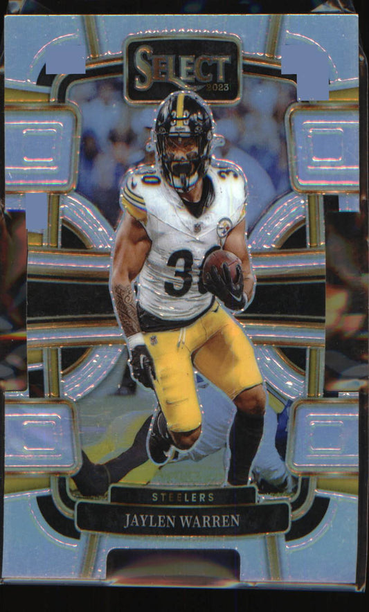 2023 Panini Select Silver Prizms Die Cuts #82 Jaylen Warren
